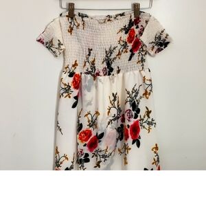 Floral  Dress - off the shoulder